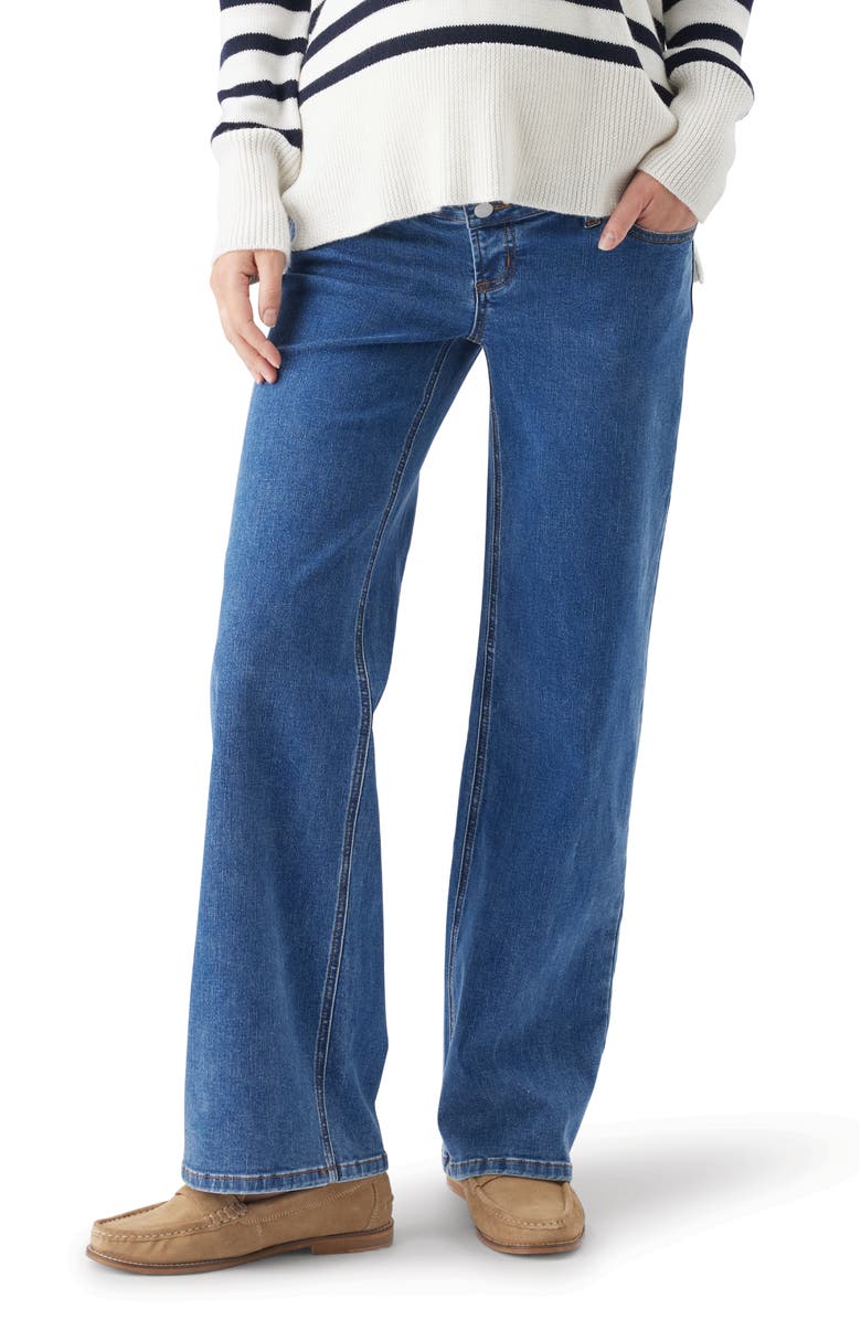 Ripe Maternity Miller Over Bump Jean, Main, color, True Blue