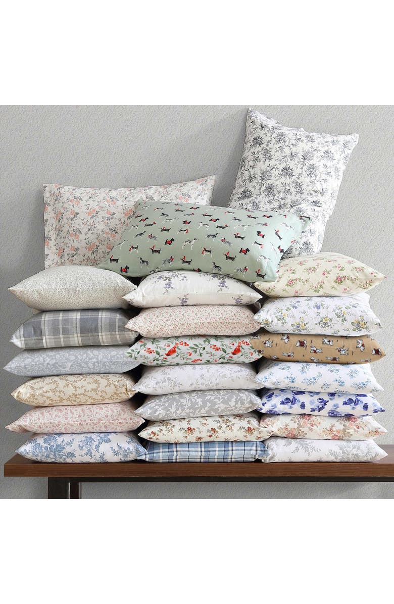 Laura Ashley Deer Dance Cotton Flannel Sheet Set, Alternate, color, 