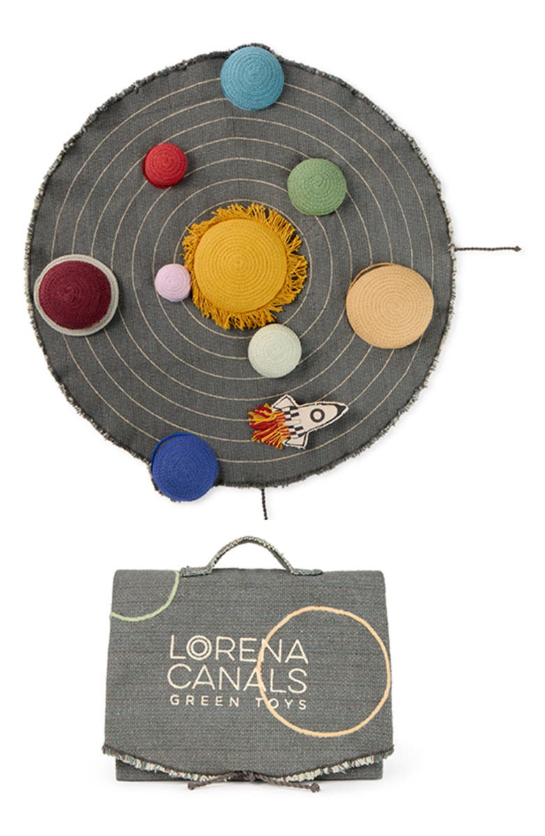 Lorena Canals Solar System Textile Playset, Main, color, Grey