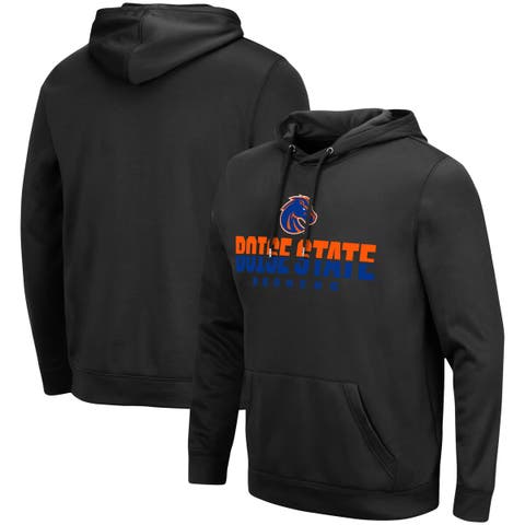 Men's Colosseum Black Boise State Broncos Lantern Pullover Hoodie