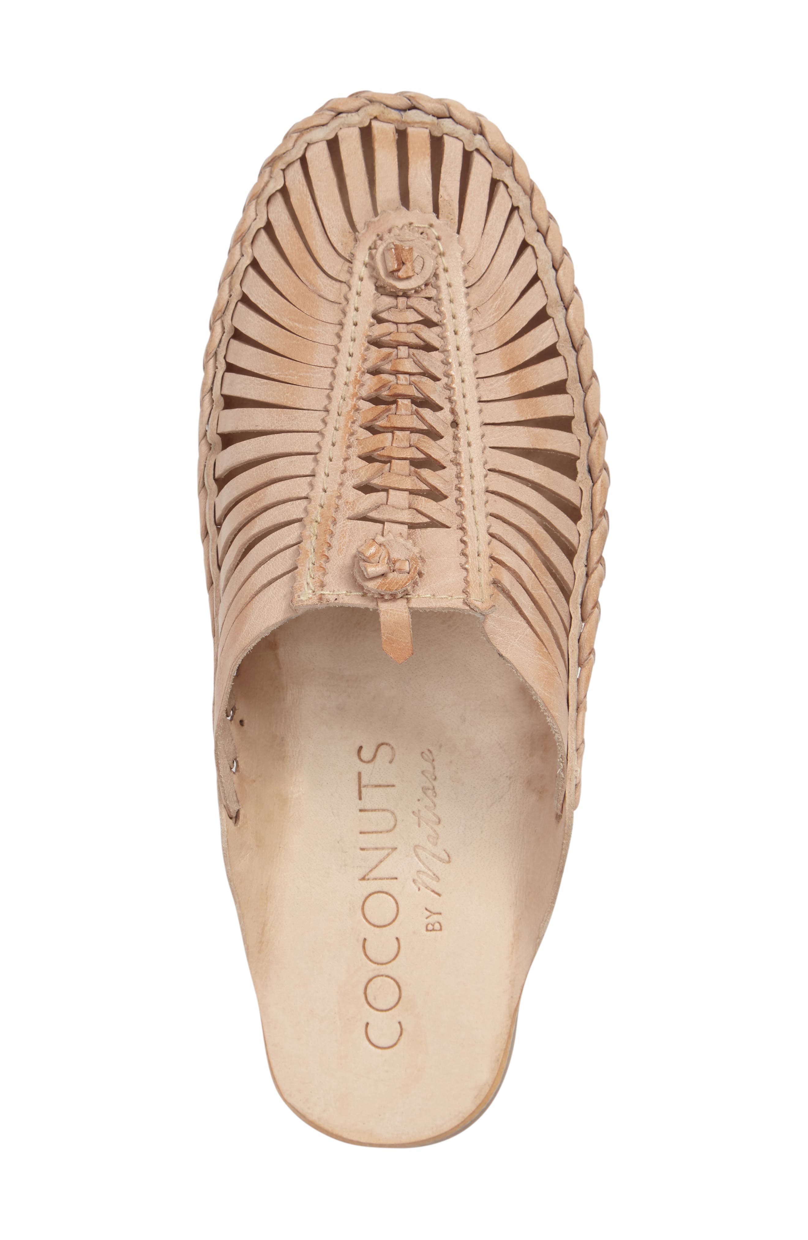 Morocco Woven Mule, Alternate, color, NATURAL LEATHER