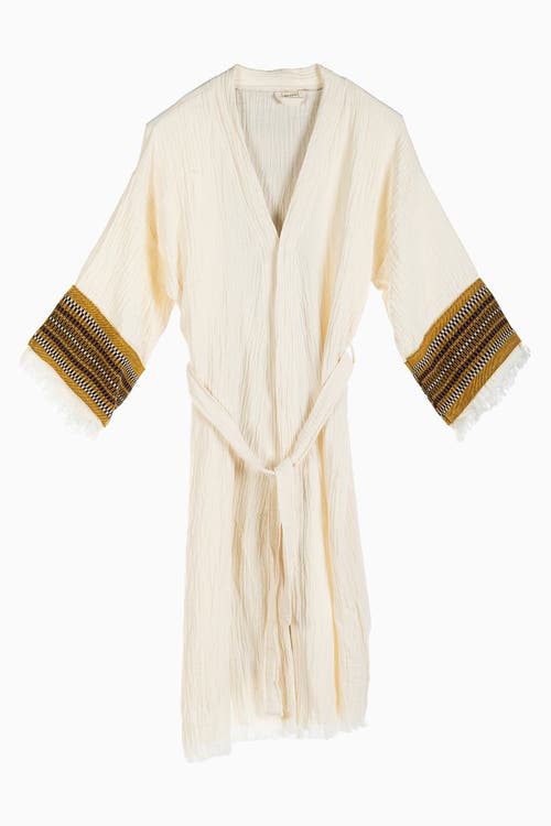 Forever & Always Shoes Kaia Emroidered Sleeve Handmade Kimono In White 2