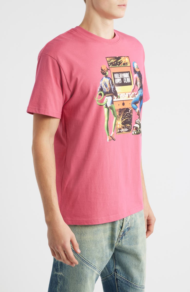 Billionaire Boys Club BB 2 Player Cotton Graphic T-Shirt, Alternate, color, Carmine