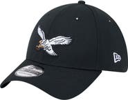 New Era Men's New Era Black Philadelphia Eagles Throwback Main 39THIRTY Flex Hat