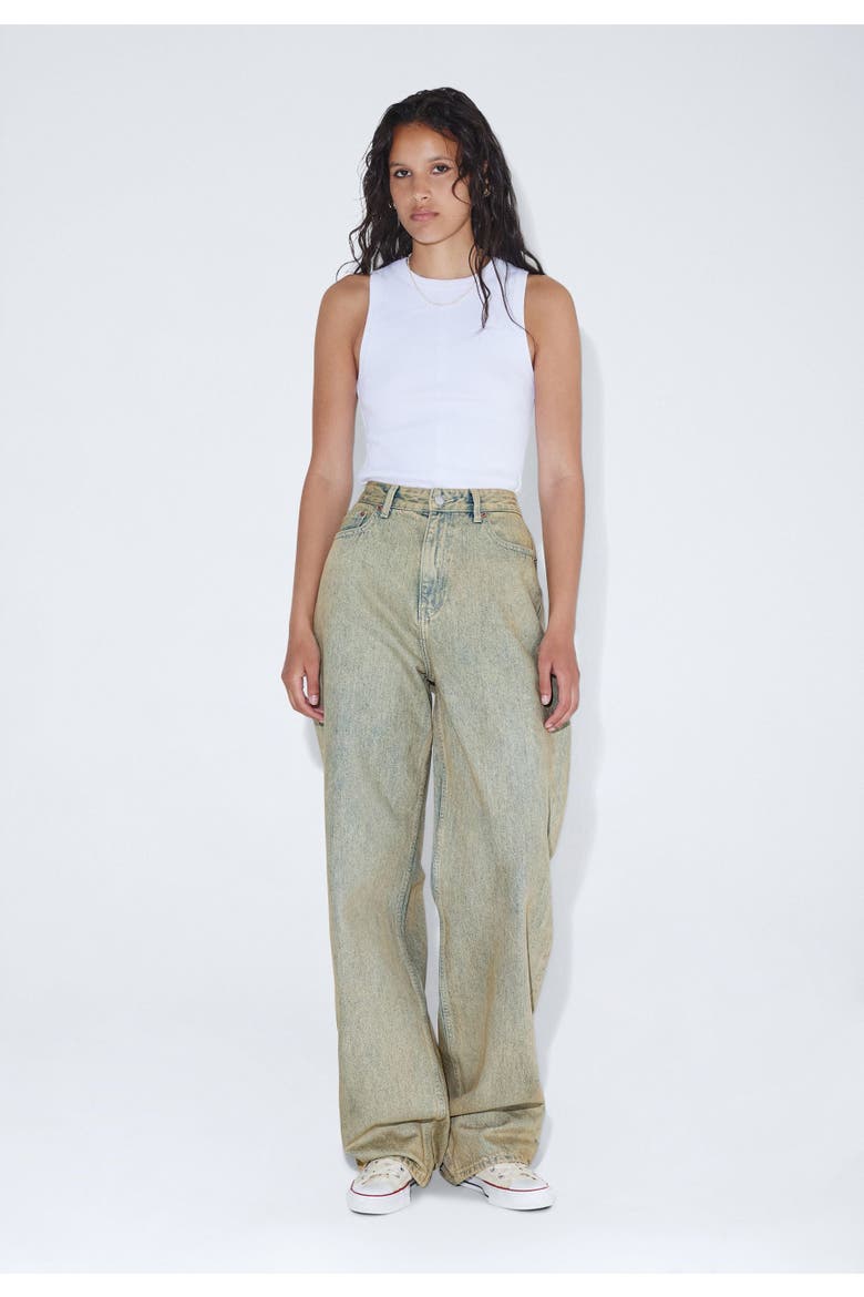 Donna High Relaxed Jeans, Alternate, color, Stream Desert