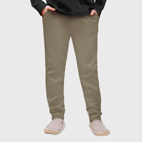 Unisex Soft 100% Cotton Warm and Cozy Fleece Pocket Jogger