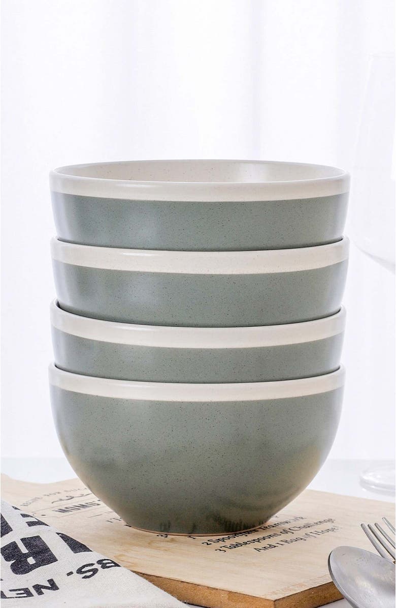 Stone Lain Serenity Stoneware 4-Piece Bowl Set, Alternate, color, 