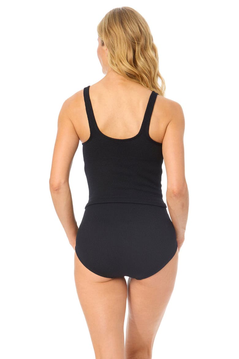 Women's One Size Fits Most Tankini Swim Top, Alternate, color, Black