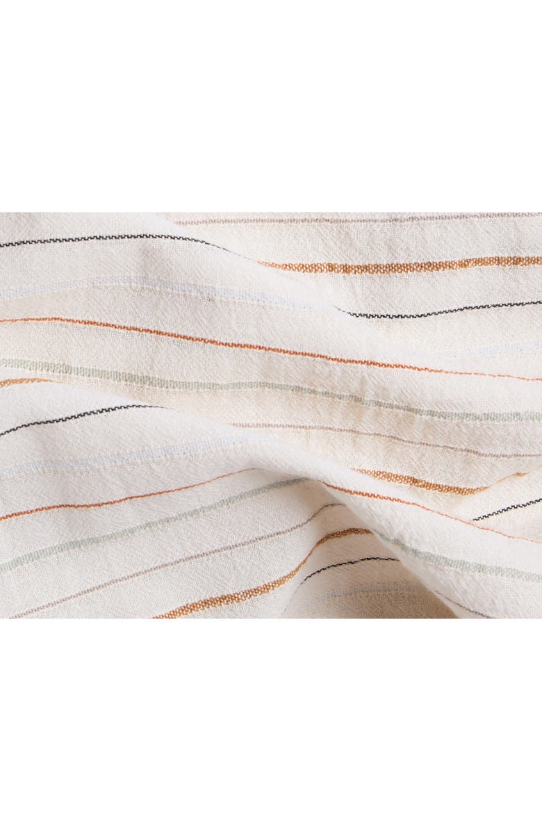 Parachute Stripe Cotton Beach Blanket, Alternate, color, Natural Stripe