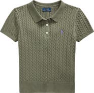 Polo Ralph Lauren Kids' Cable Knit Cotton Polo