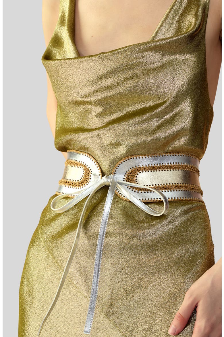joya dress in gold lame Gold Lame Dress