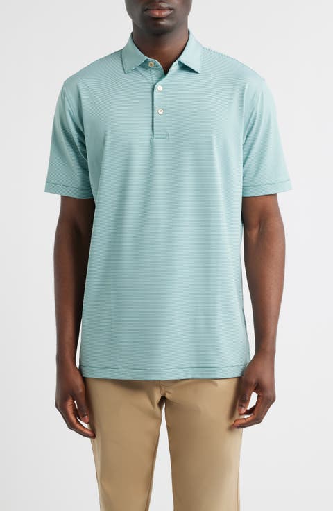 Jubilee Stripe Performance Golf Polo