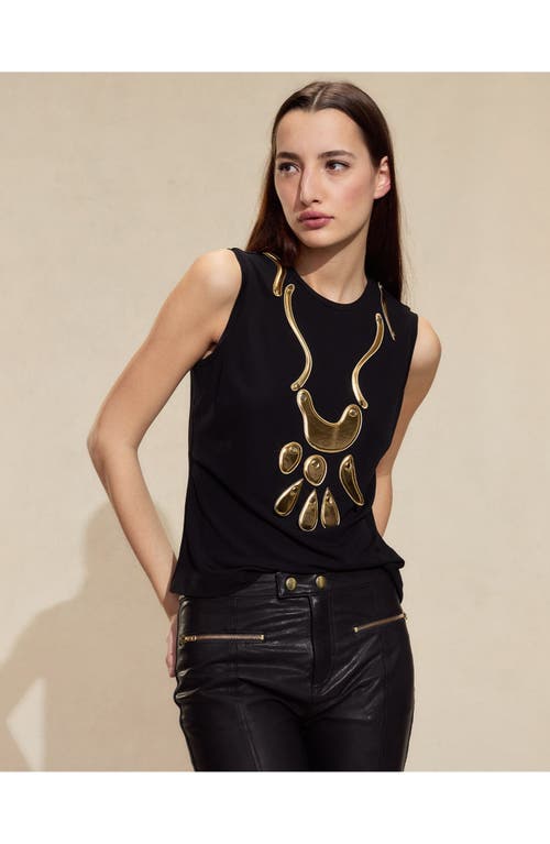 Cynthia Rowley Calypso Tank Top In Black