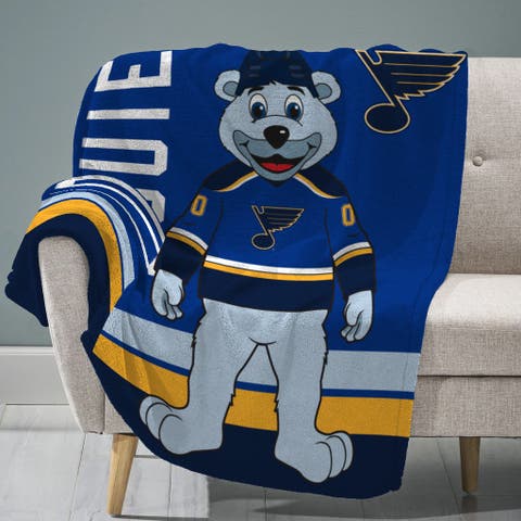 St. Louis Blues Louie Mascot 60" x 80" Raschel Throw Blanket