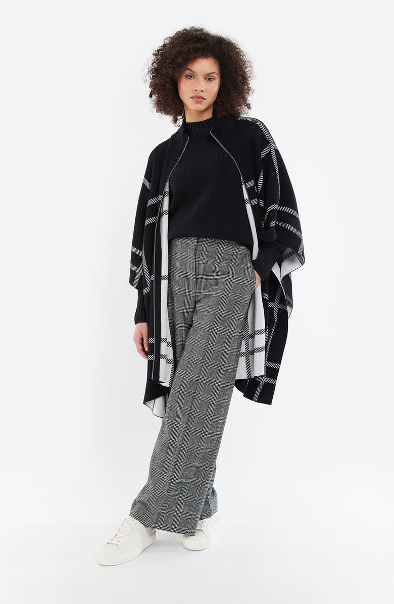 Barbour Emmeline Plaid Full-Zip Cape, Alternate, color, 