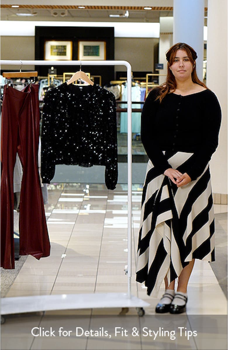 Vilma Sequin Peplum Top, sales video thumbnail