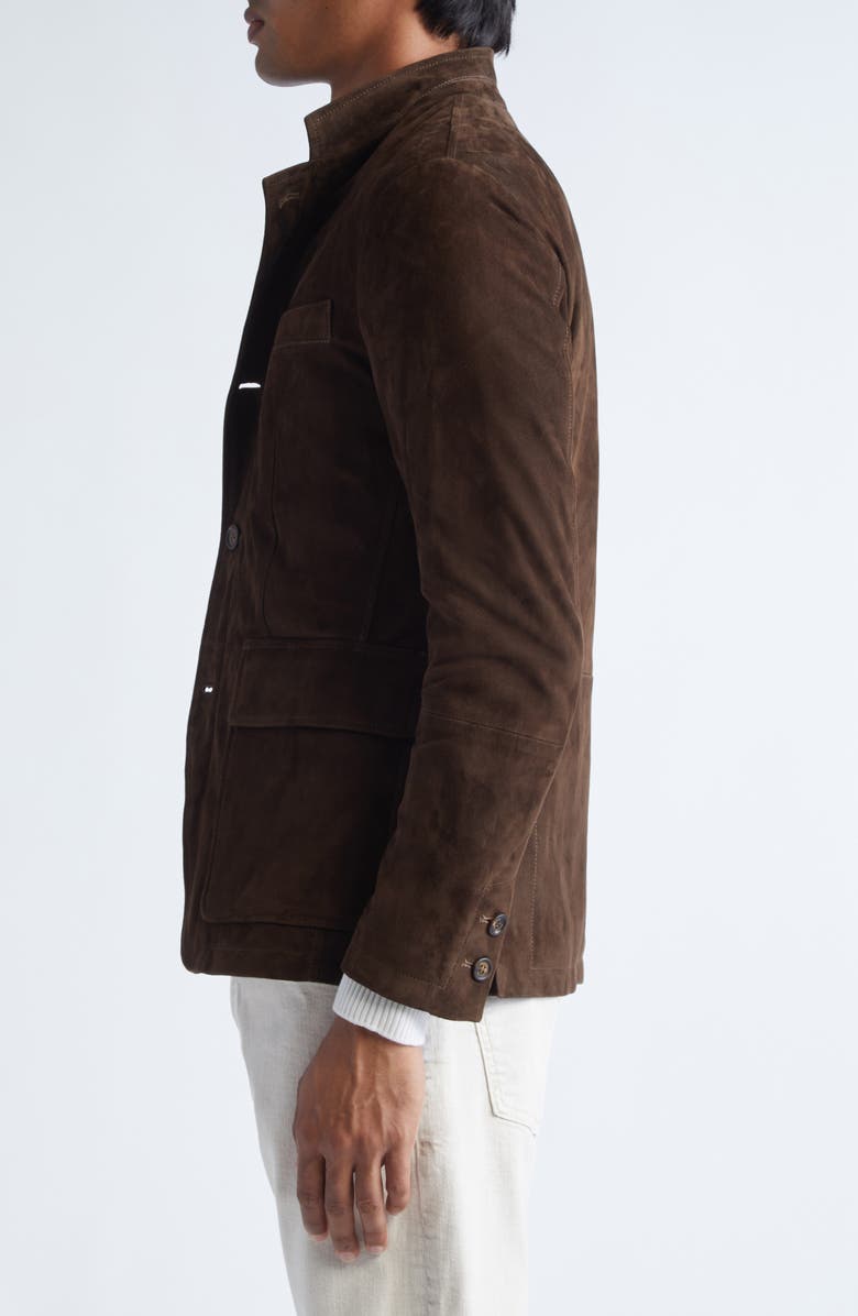 Eleventy Suede Jacket, Alternate, color, 25 Cocoa