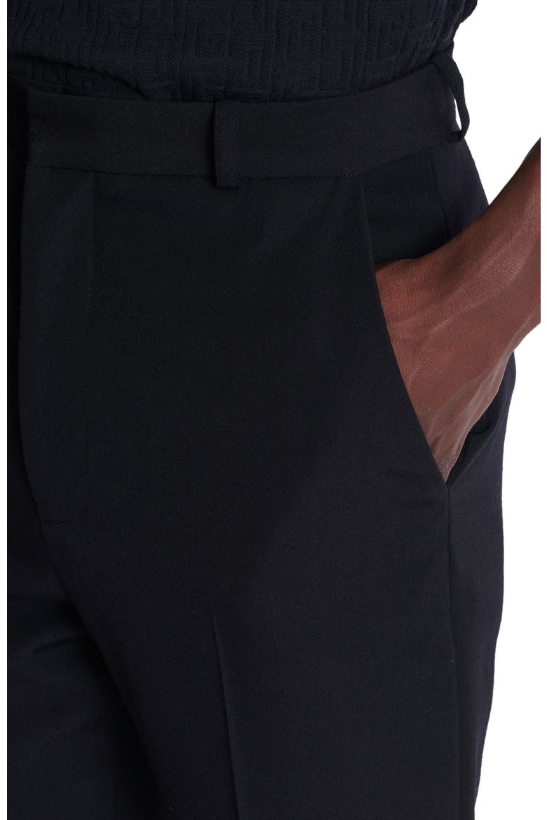 Wool darted trousers, Alternate, color, black