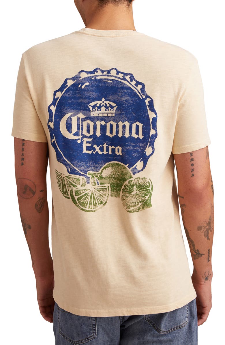 Lucky Brand Corona Extra Cotton Graphic T-Shirt, Main, color,