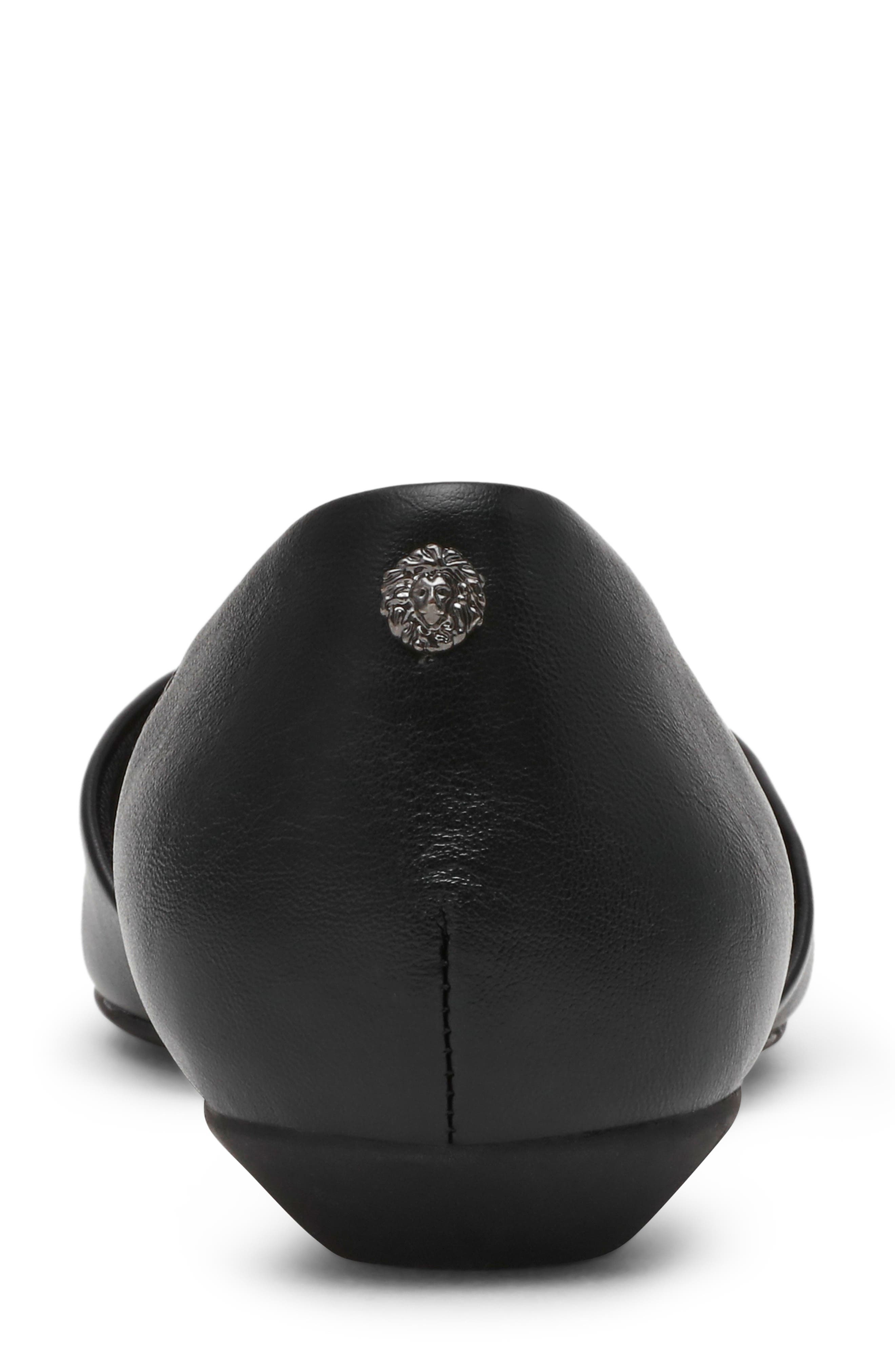 Anne Klein Okorie T-Strap Flat, Alternate, color, Black Nappa