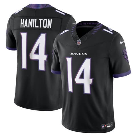 Men's Nike Kyle Hamilton Black Baltimore Ravens Alternate Vapor F.U.S.E. Stitched Limited Jersey
