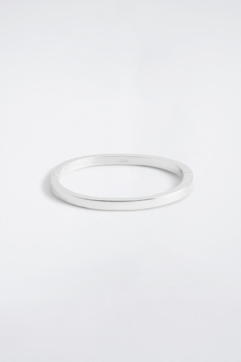 Hinged Bracelet, Alternate, color, SILVER