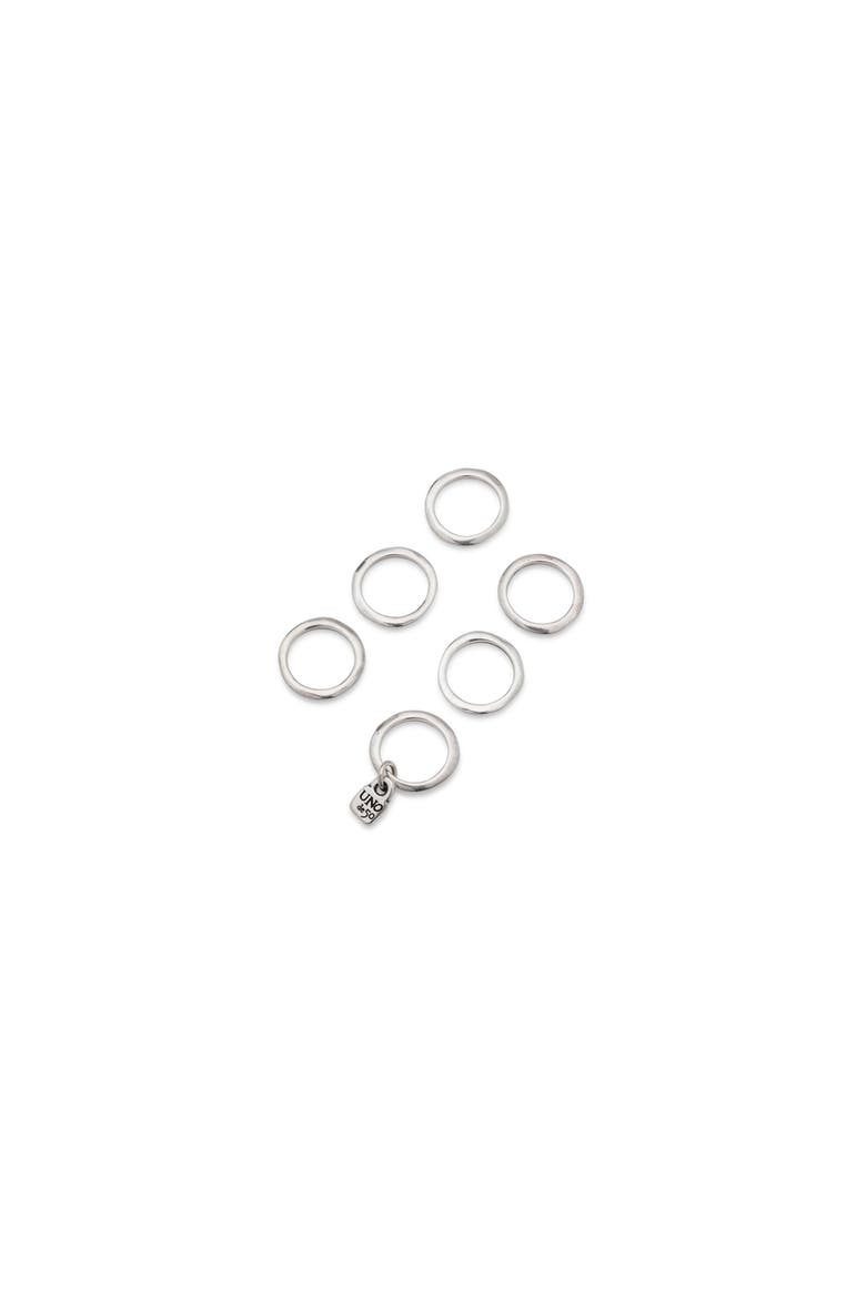 Sterling Silver-Plated Multi-Ring, Main, color, Silver