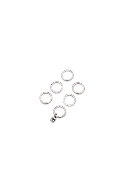 Sterling Silver-Plated Multi-Ring