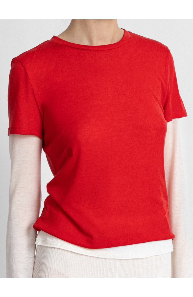 Alas Short Sleeve T-shirt, Main, color, Red