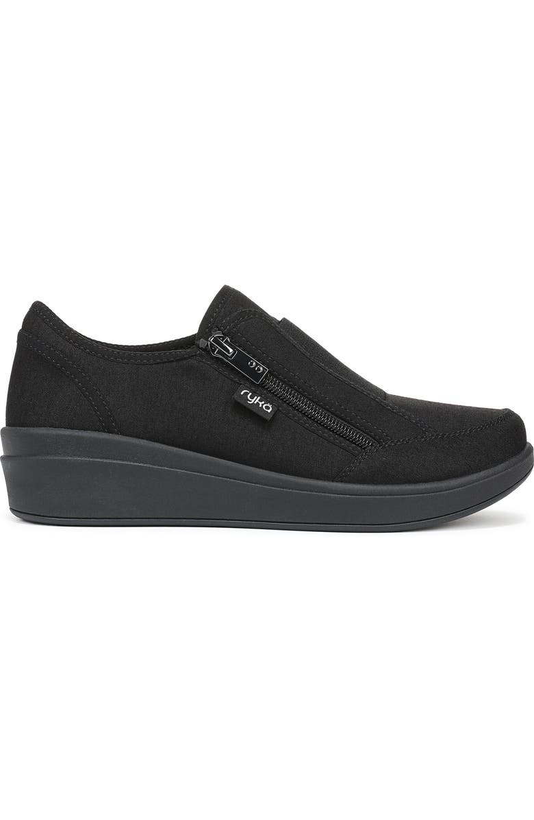 Rykä Lounge Zip Shoe, Alternate, color, Black Fabric