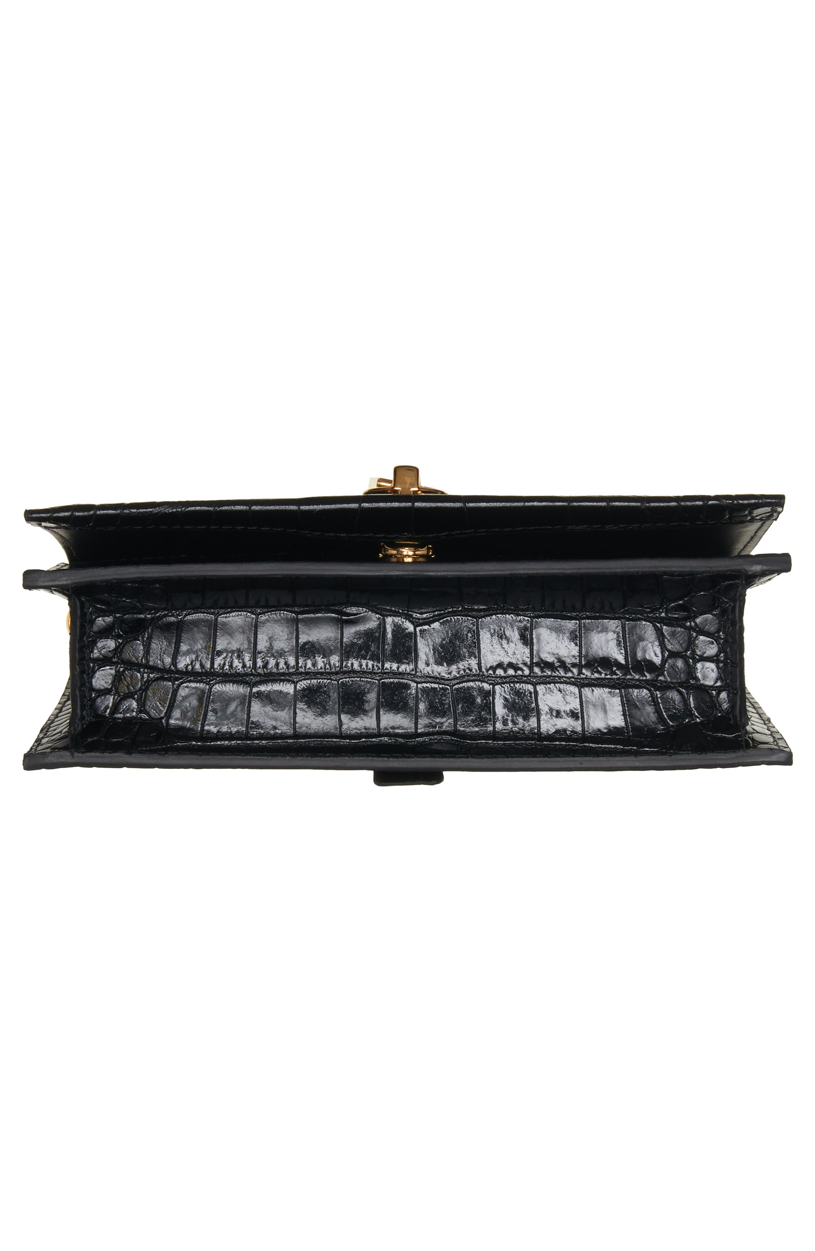 TOM FORD Mini Jennifer Croc Embossed Leather Shoulder Bag, Alternate, color, 