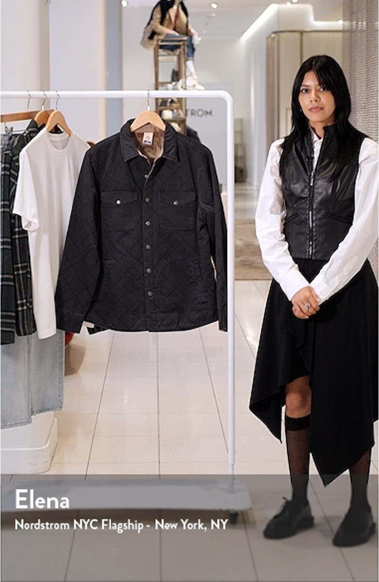 x Doug Good Feather Bondi Reversible Organic Cotton Shirt Jacket, sales video thumbnail