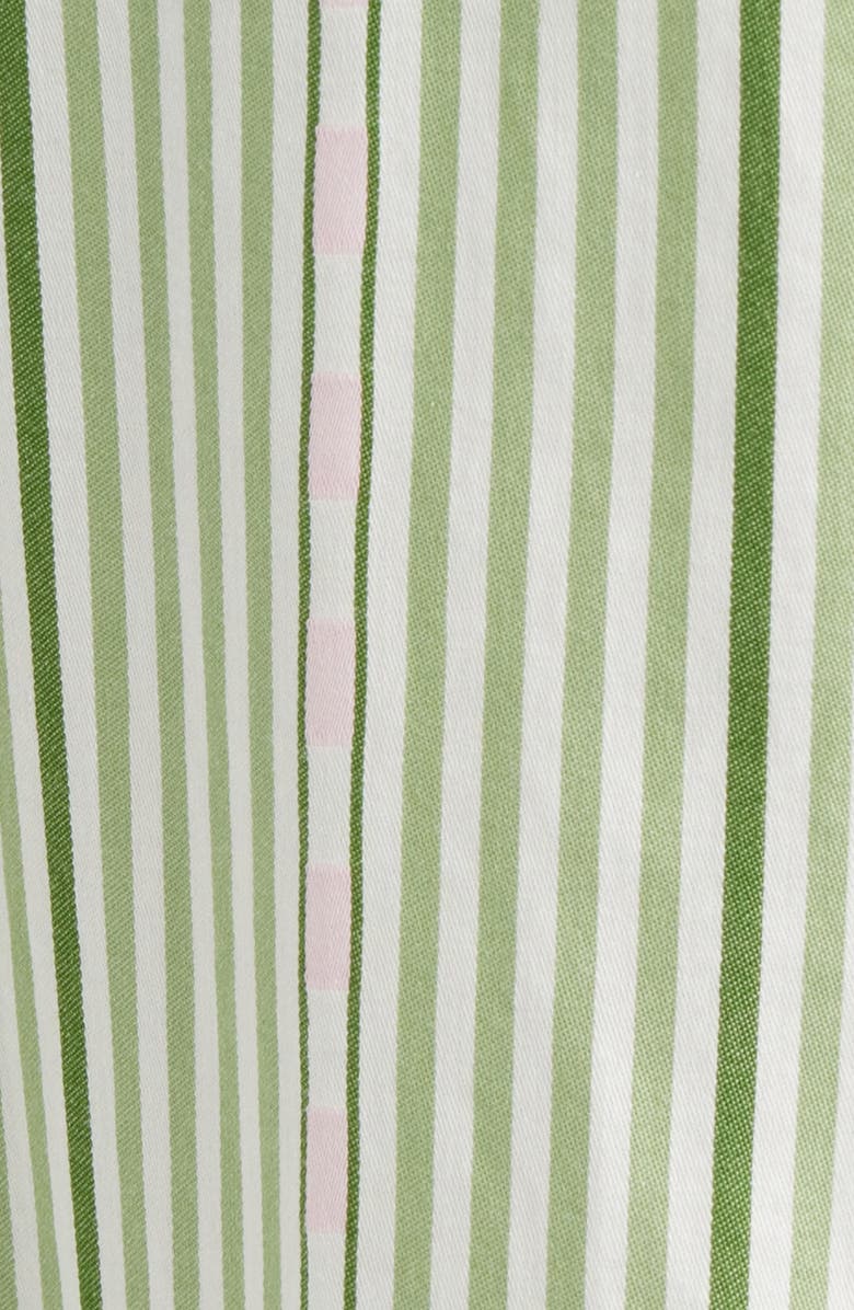 Hill House Home The Margot Stripe Fit & Flare Midi Dress, Alternate, color, Green Jacquard Stripe