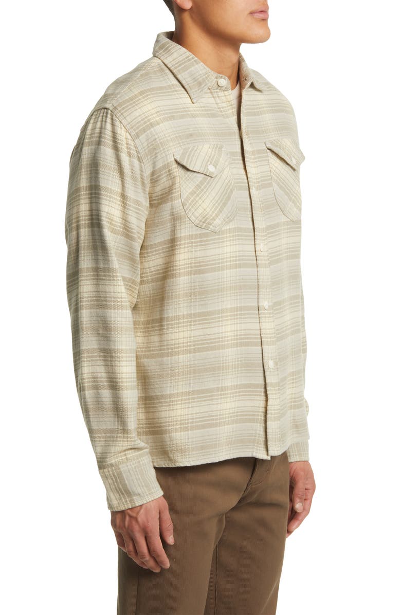 WYTHE Washed Flannel Button-Up Work Shirt, Alternate, color,