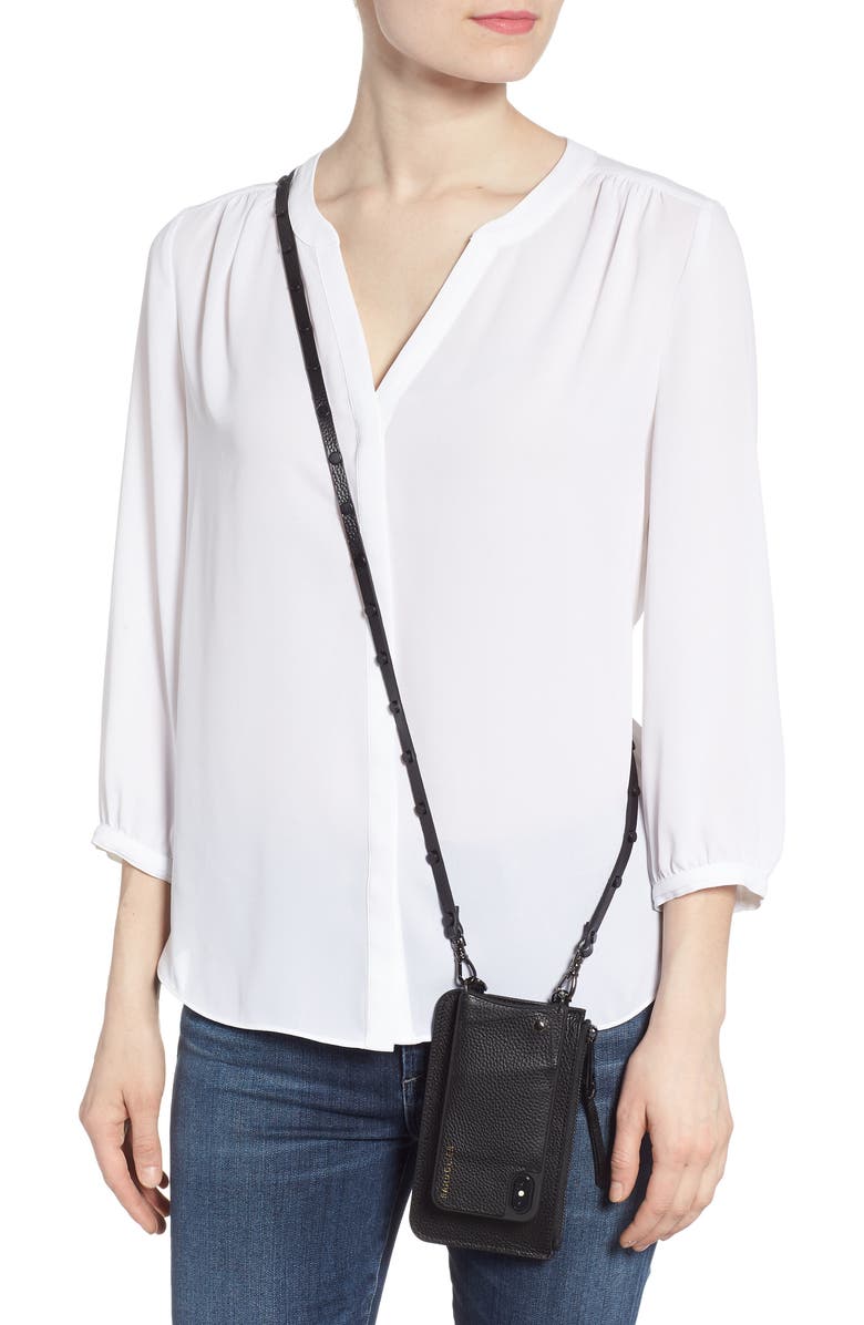 Bandolier Jane Leather iPhone X/Xs Crossbody Case & Pouch Set, Alternate, color,