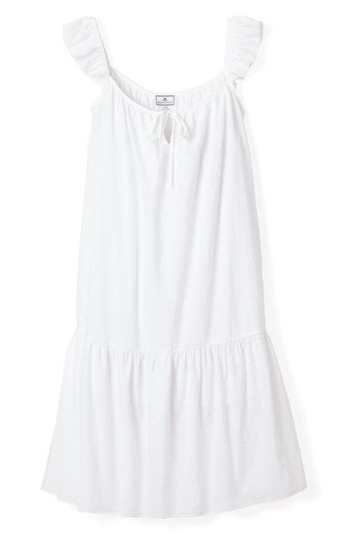 Shop Petite Plume Celeste Swiss Dots Nightgown In White