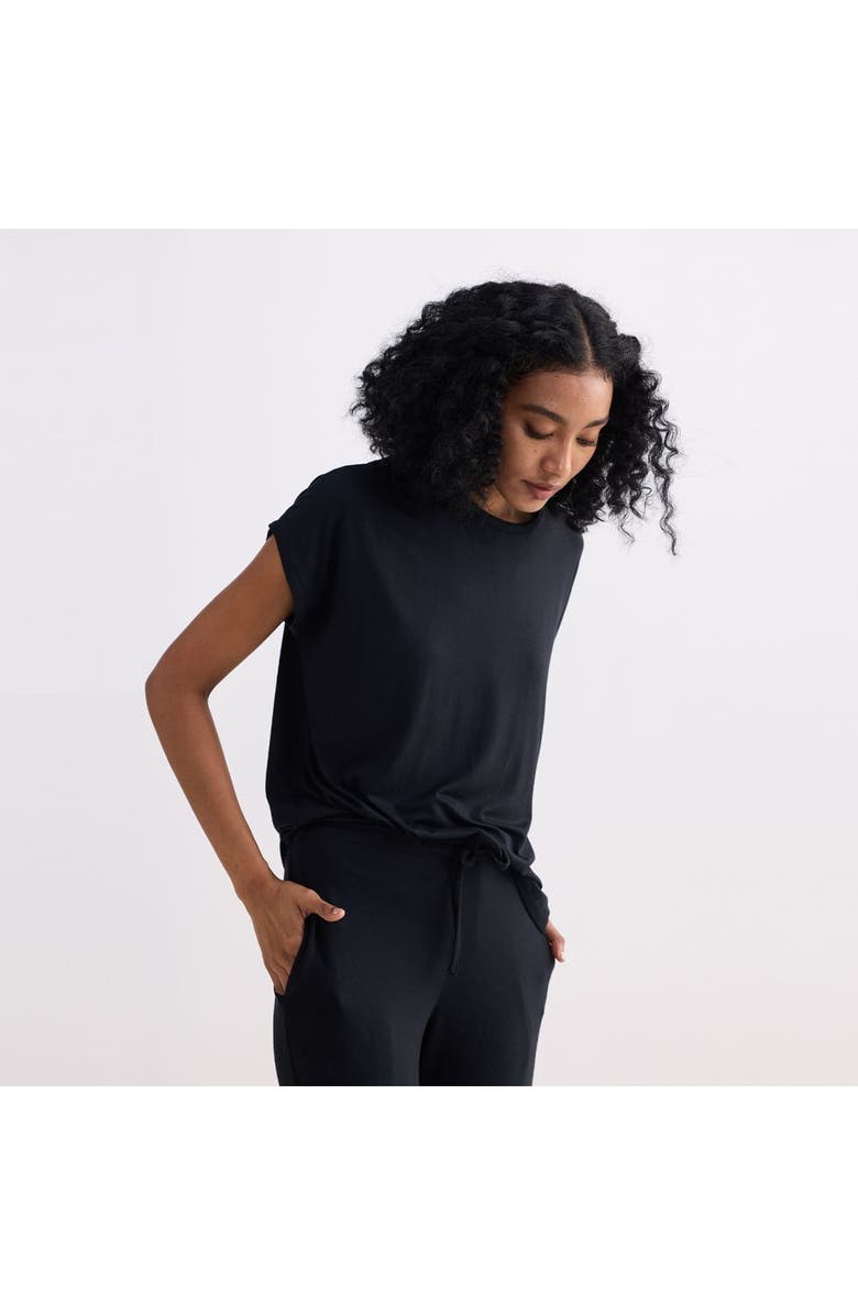 Reistor Relaxed Tee in Black, Alternate, color, Black