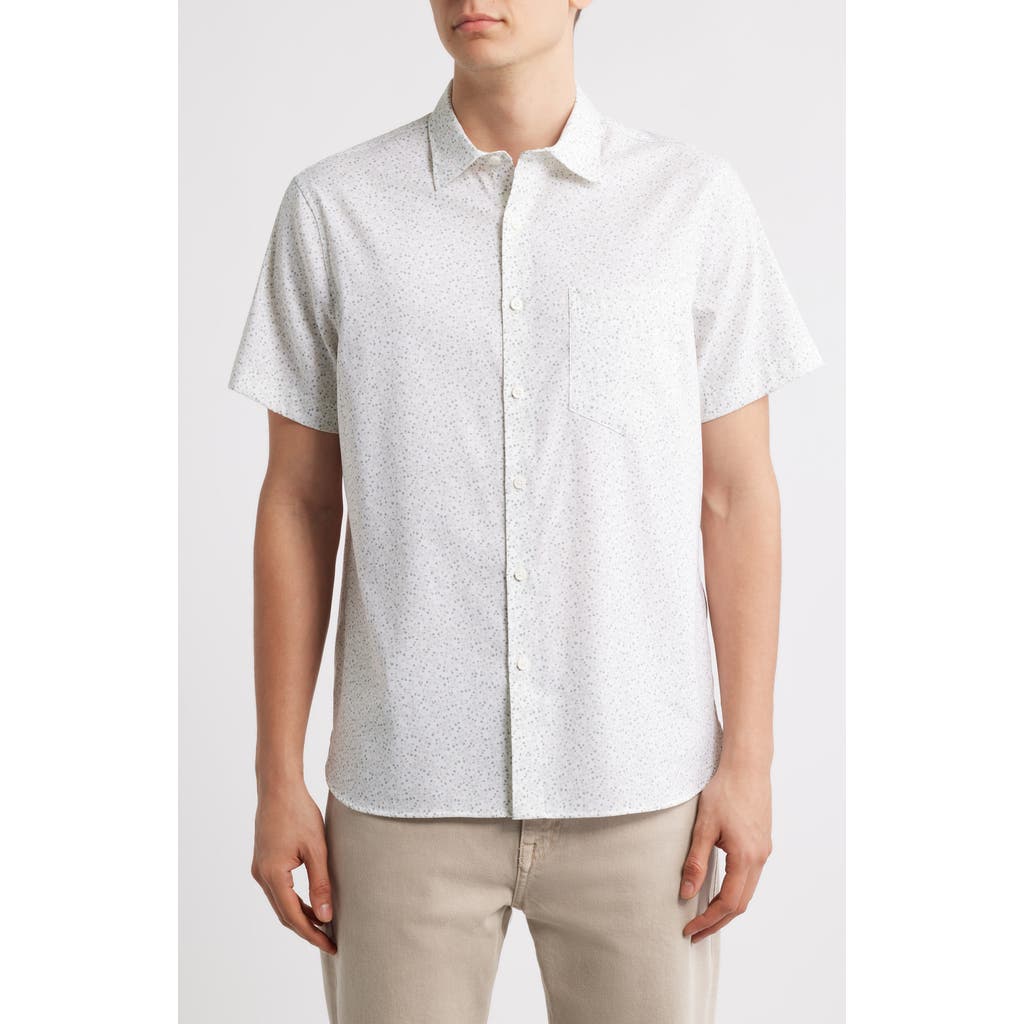 Nordstrom Floral Short Sleeve Stretch Button-up Shirt