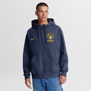 Nike Men's Nike Navy Milwaukee Brewers Primetime Lockup Full-Zip Hoodie