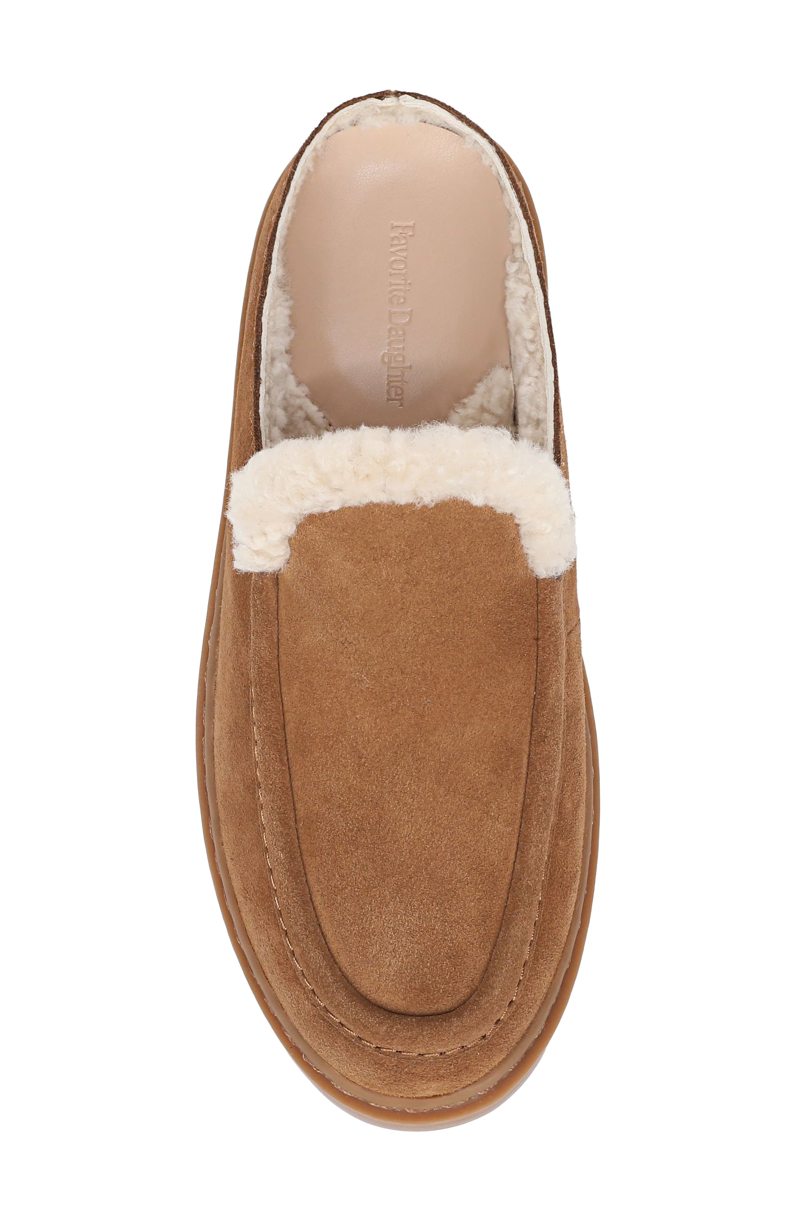 Sunny Genuine Shearling Lined Platform Clog, Alternate, color, BROWN SUGAR
