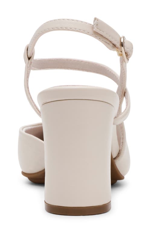 Anne Klein Bueles Ankle Strap Pump In White