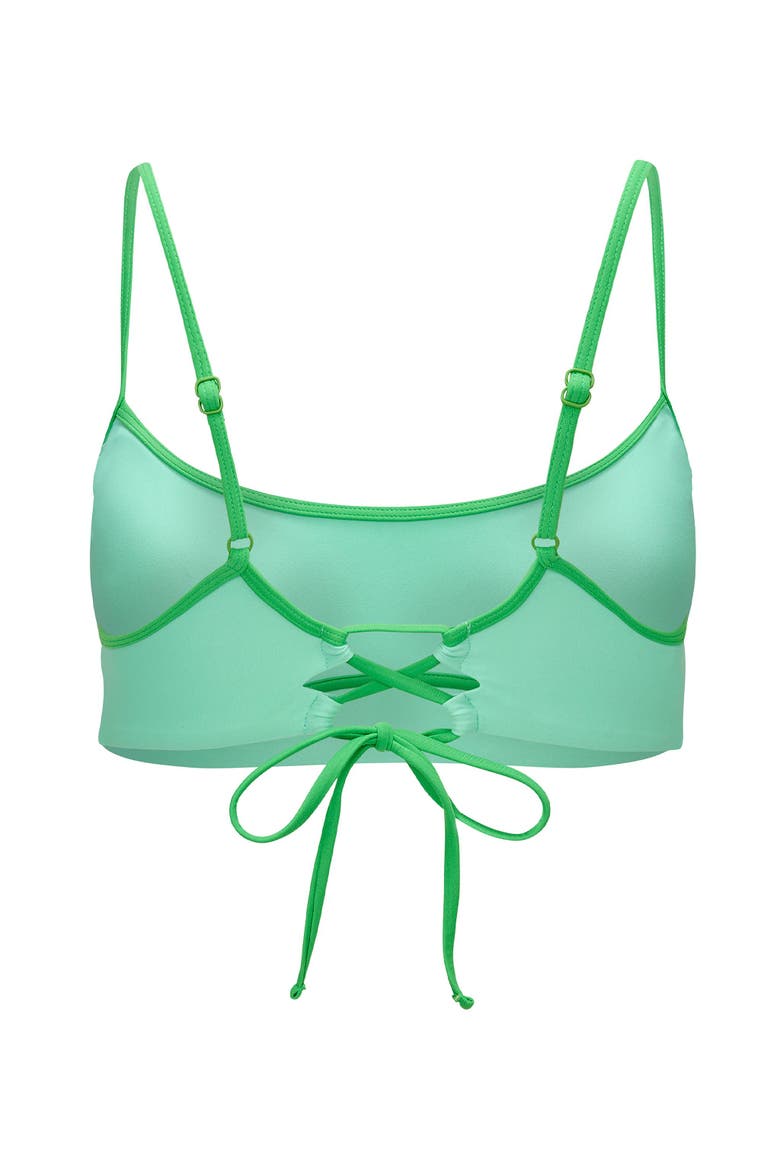 River Swimwear Swimwear Top, Alternate, color, Light green
