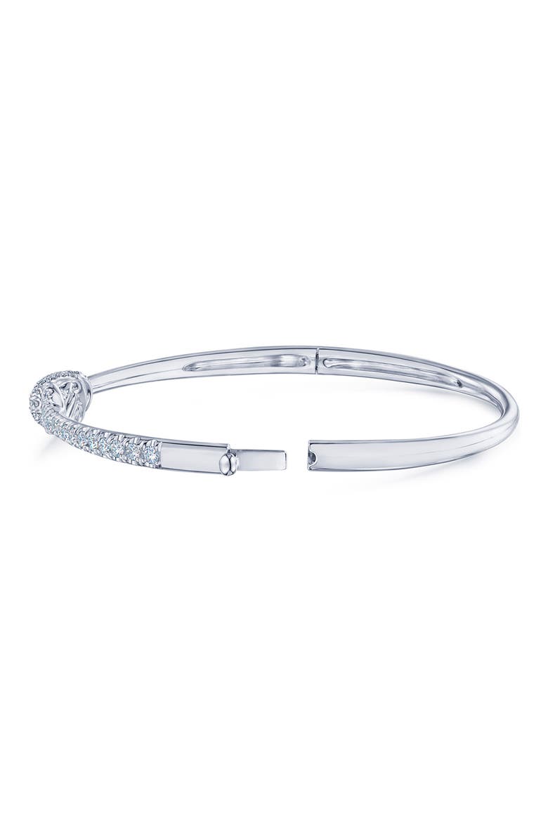 Entwine Diamond Bangle, Alternate, color, PLATINUM