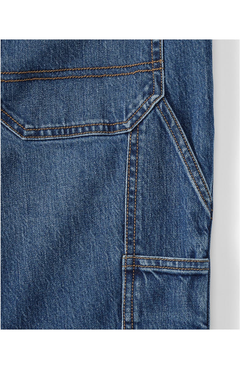 Lands' End Plus Size Soft Denim High Rise Rail Straight Leg Utility Jeans, Alternate, color, Indigo Tide Blue