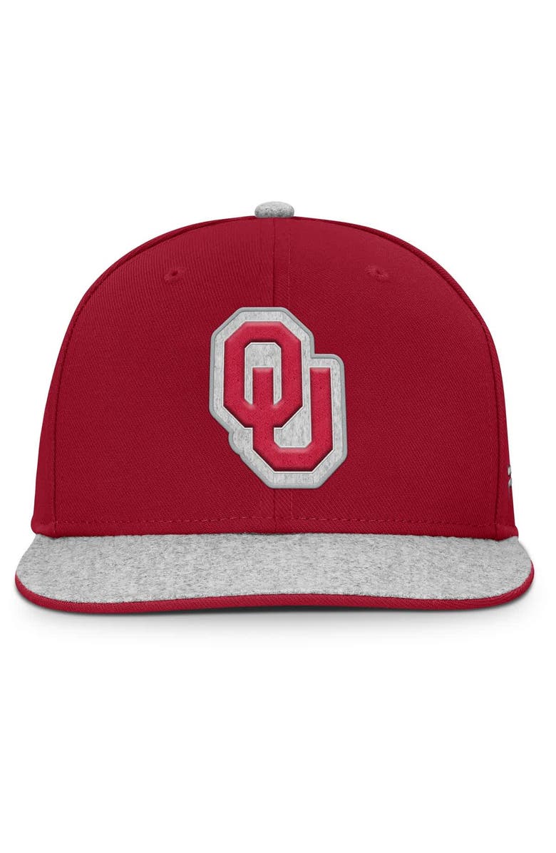 FANATICS Men's Fanatics Crimson Oklahoma Sooners Loden Snapback Hat, Alternate, color, Crimson
