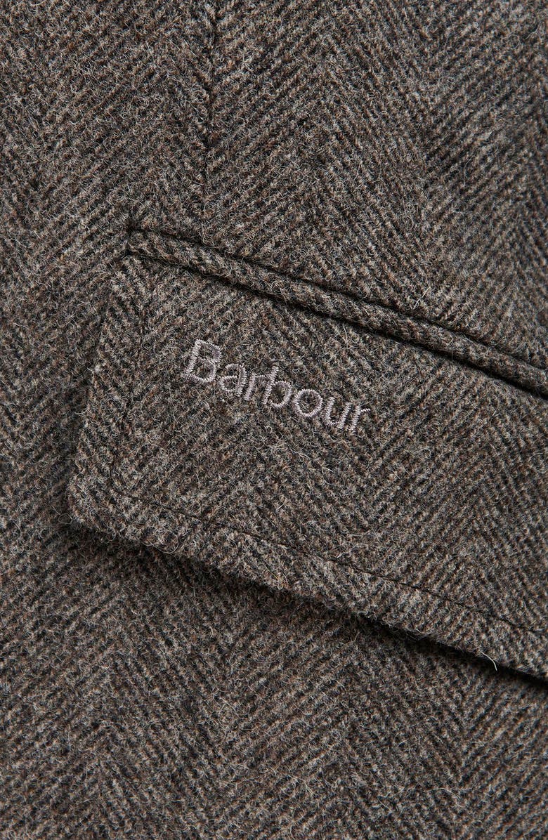 Barbour Hendon Crombie Herringbone Wool Overcoat, Alternate, color,