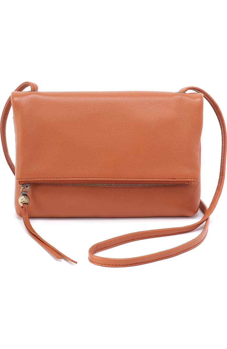 HOBO Small Grant Leather Crossbody Bag, Main, color, Butterscotch