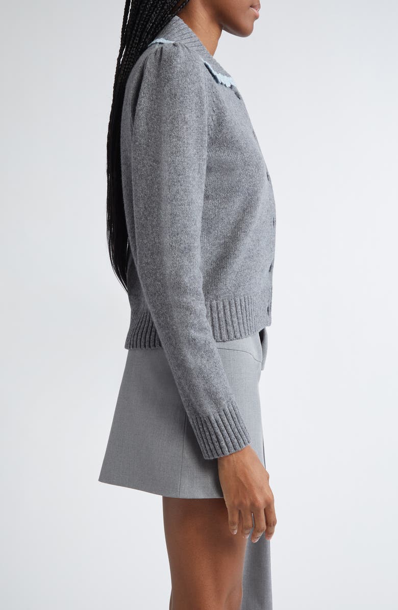 Sandy Liang Roche Lambswool Blend Cardigan, Alternate, color, 