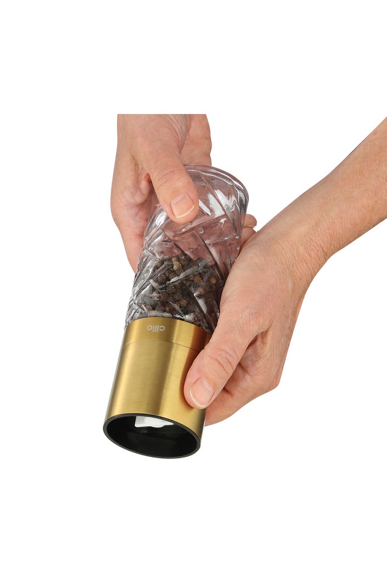 Cristallo Salt or Pepper Mill 2 Piece Set, Alternate, color, Gold