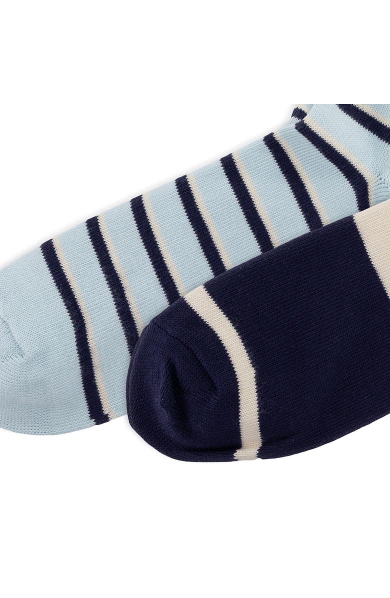 Polo Ralph Lauren Shirting Pattern Assorted 2-Pack Crew Socks, Alternate, color, Navy